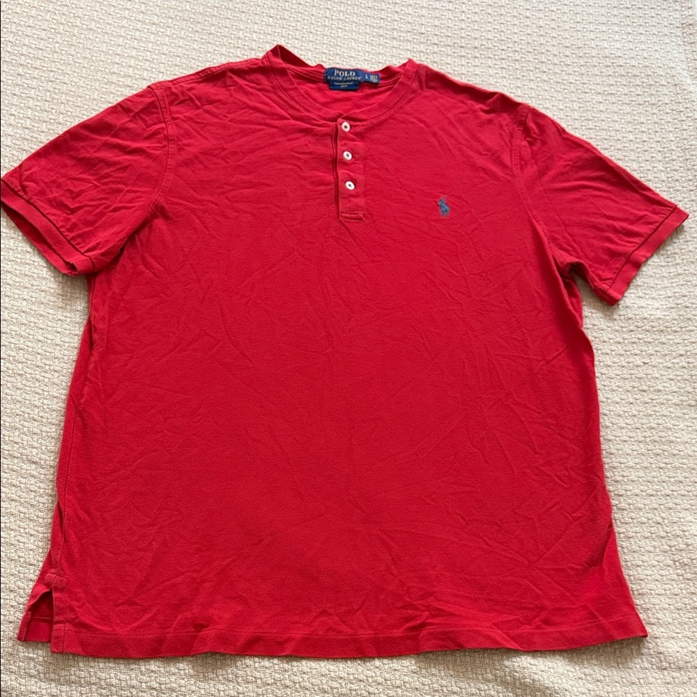 POLO Ralph Lauren Slub Jersey Short-Sleeve Henley Shirt